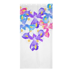 Daisies In Bloom T- Shirt Daisy Iris Heart Flower Floral Pattern Daisies T- Shirt Shower Curtain 36  X 72  (stall)  by EnriqueJohnson