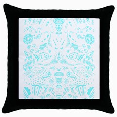 Deep Sea T- Shirt Deep Sea Food Chain Pattern (white) T- Shirt Throw Pillow Case (Black)