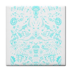 Deep Sea T- Shirt Deep Sea Food Chain Pattern (white) T- Shirt Face Towel