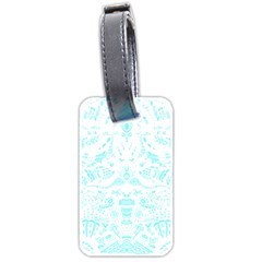 Deep Sea T- Shirt Deep Sea Food Chain Pattern (white) T- Shirt Luggage Tag (two sides)