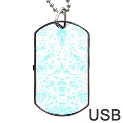 Deep Sea T- Shirt Deep Sea Food Chain Pattern (white) T- Shirt Dog Tag USB Flash (One Side)