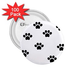 Dog Paw Print T- Shirt Paw Pattern 6 2 25  Buttons (100 Pack) 