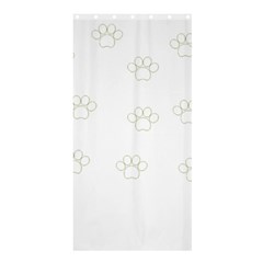 Dog Paw Print T- Shirt Paw Pattern T- Shirt Shower Curtain 36  X 72  (stall)  by EnriqueJohnson