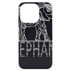 Elephant Lover T- Shirtelephant T- Shirt (2) iPhone 14 Pro Black UV Print Case