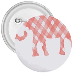 Elephant T- Shirt Pink Elephant T- Shirt 3  Buttons