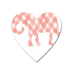 Elephant T- Shirt Pink Elephant T- Shirt Heart Magnet