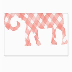 Elephant T- Shirt Pink Elephant T- Shirt Postcard 4 x 6  (Pkg of 10)