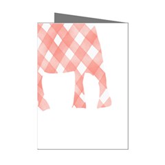 Elephant T- Shirt Pink Elephant T- Shirt Mini Greeting Cards (Pkg of 8)