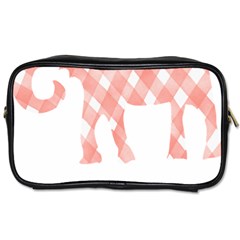 Elephant T- Shirt Pink Elephant T- Shirt Toiletries Bag (Two Sides)