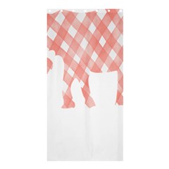 Elephant T- Shirt Pink Elephant T- Shirt Shower Curtain 36  x 72  (Stall) 