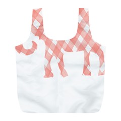 Elephant T- Shirt Pink Elephant T- Shirt Full Print Recycle Bag (L)