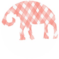 Elephant T- Shirt Pink Elephant T- Shirt Wooden Puzzle Round