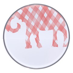 Elephant T- Shirt Pink Elephant T- Shirt Wireless Fast Charger(White)