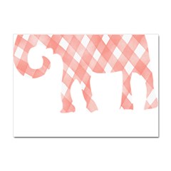 Elephant T- Shirt Pink Elephant T- Shirt Crystal Sticker (A4)