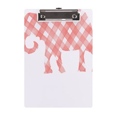 Elephant T- Shirt Pink Elephant T- Shirt A5 Acrylic Clipboard