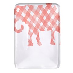 Elephant T- Shirt Pink Elephant T- Shirt Rectangular Glass Fridge Magnet (4 pack)