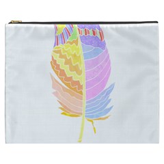 Feathers Design T- Shirtfeathers T- Shirt (3) Cosmetic Bag (xxxl)