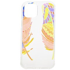 Feathers Design T- Shirtfeathers T- Shirt (4) Iphone 12 Pro Max Tpu Uv Print Case