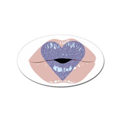 Lips -18 Sticker (oval) by SychEva