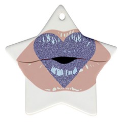 Lips -18 Star Ornament (Two Sides)