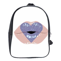 Lips -18 School Bag (large) by SychEva