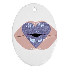 Lips -18 Ornament (oval) by SychEva