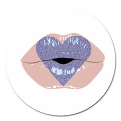 Lips -18 Magnet 5  (round) by SychEva