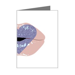 Lips -18 Mini Greeting Card by SychEva