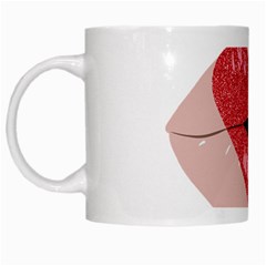 Lips -16 White Mug by SychEva