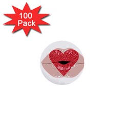 Lips -16 1  Mini Buttons (100 Pack)  by SychEva