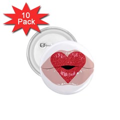 Lips -16 1 75  Buttons (10 Pack) by SychEva