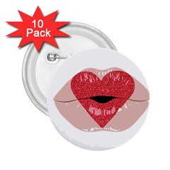 Lips -16 2 25  Buttons (10 Pack)  by SychEva