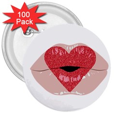 Lips -16 3  Buttons (100 Pack)  by SychEva