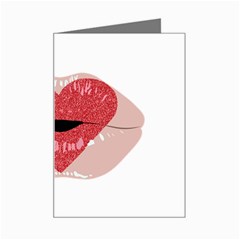 Lips -16 Mini Greeting Card by SychEva