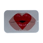 Lips -16 Open Lid Metal Box (Silver)   Front