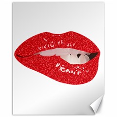 Lips -25 Canvas 11  X 14  by SychEva
