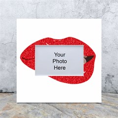 Lips -25 White Box Photo Frame 4  X 6  by SychEva