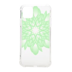 Floral Pattern T- Shirt Beautiful And Artistic Light Green Flower T- Shirt Iphone 11 Pro Max 6 5 Inch Tpu Uv Print Case by EnriqueJohnson