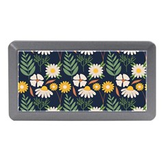 Flower Grey Pattern Floral Memory Card Reader (mini) by Dutashop