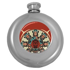 Skull Grateful Dead Phone Gratefuldead Round Hip Flask (5 Oz)