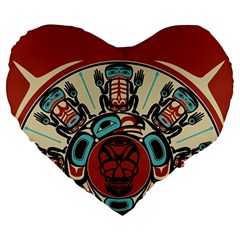 Skull Grateful Dead Phone Gratefuldead Large 19  Premium Heart Shape Cushions