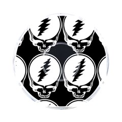 Black And White Deadhead Grateful Dead Steal Your Face Pattern On-the-go Memory Card Reader by Sarkoni