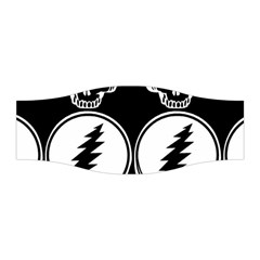 Black And White Deadhead Grateful Dead Steal Your Face Pattern Stretchable Headband