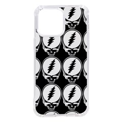 Black And White Deadhead Grateful Dead Steal Your Face Pattern Iphone 14 Pro Max Tpu Uv Print Case by Sarkoni