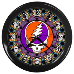 Gratefuldead Grateful Dead Pattern Wall Clock (black)