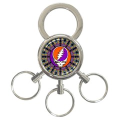 Gratefuldead Grateful Dead Pattern 3-Ring Key Chain