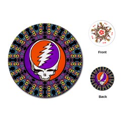 Gratefuldead Grateful Dead Pattern Playing Cards Single Design (Round)