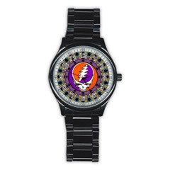 Gratefuldead Grateful Dead Pattern Stainless Steel Round Watch