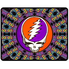 Gratefuldead Grateful Dead Pattern Two Sides Fleece Blanket (Medium)