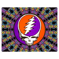 Gratefuldead Grateful Dead Pattern Two Sides Premium Plush Fleece Blanket (Medium)